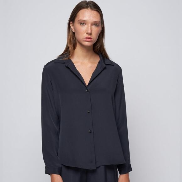 Peter Cohen Silk Blouse sz L - Picture 1 of 8